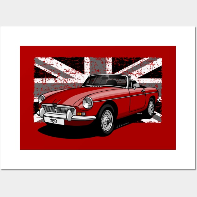 The coolest british classic roadster! Wall Art by jaagdesign